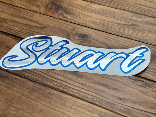 Double Layered Last Name Decal