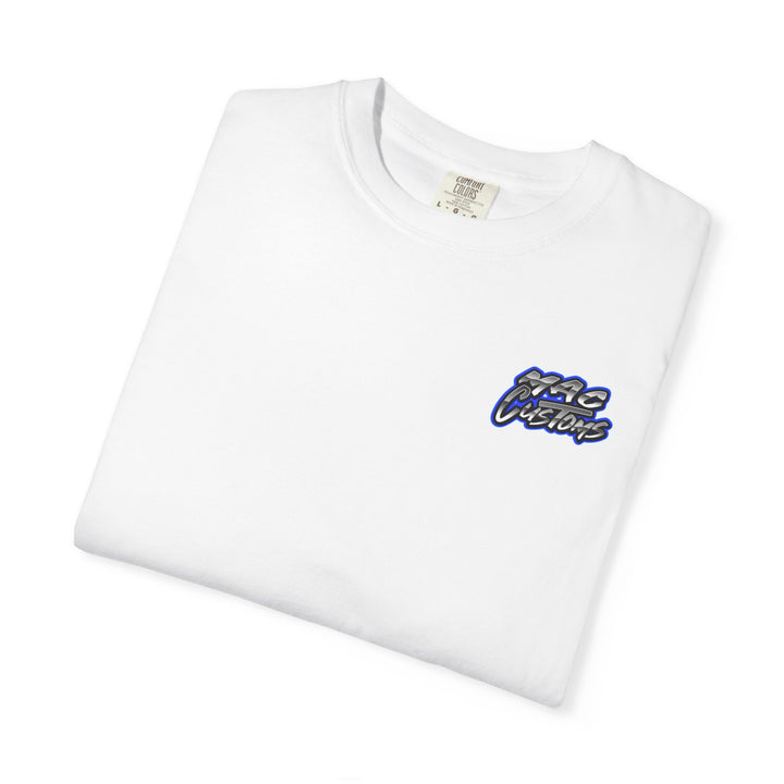 MAC CUSTOMS T-SHIRT BLUE LOGO