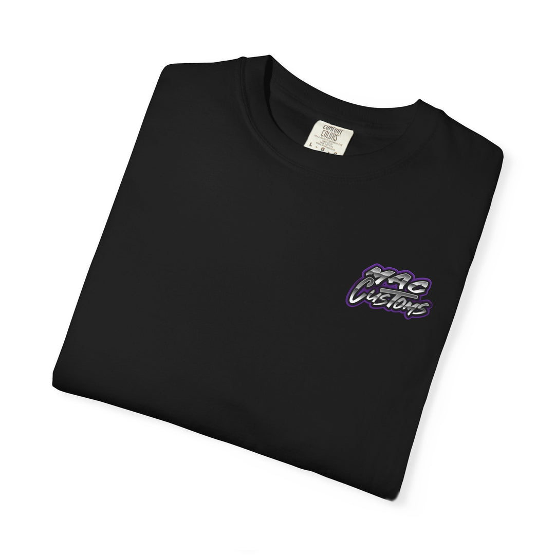 MAC CUSTOMS T-SHIRT PURPLE LOGO