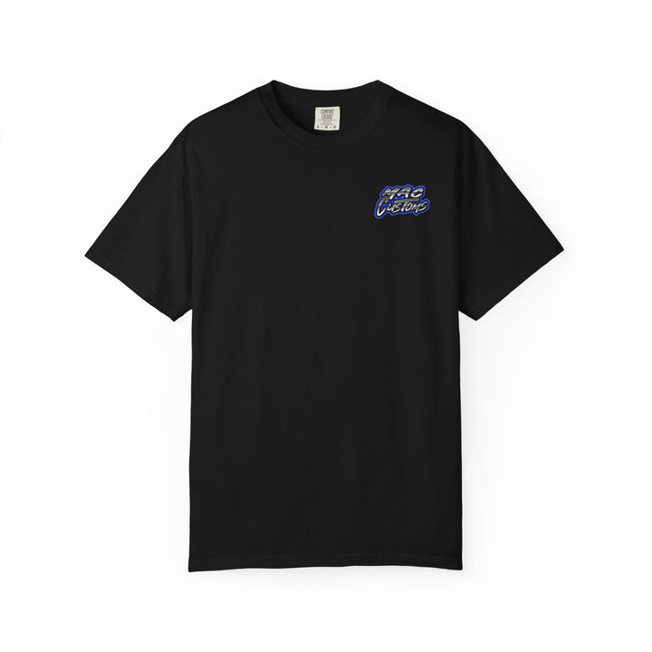 MAC CUSTOMS T-SHIRT BLUE LOGO