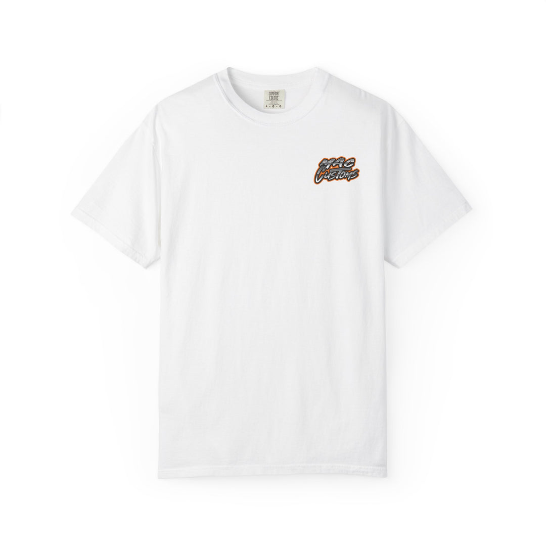 MAC CUSTOMS T-SHIRT ORANGE LOGO