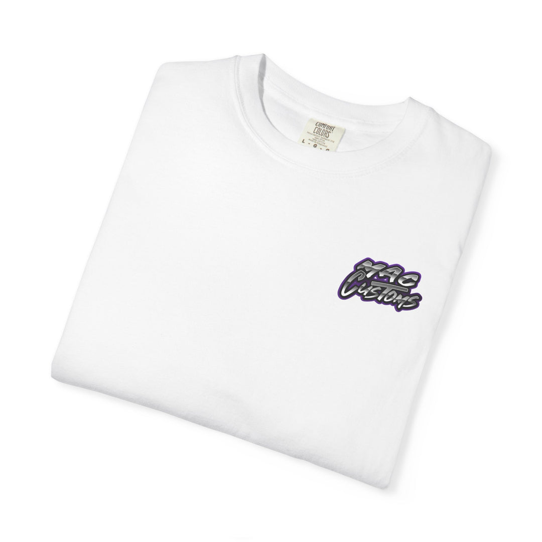 MAC CUSTOMS T-SHIRT PURPLE LOGO