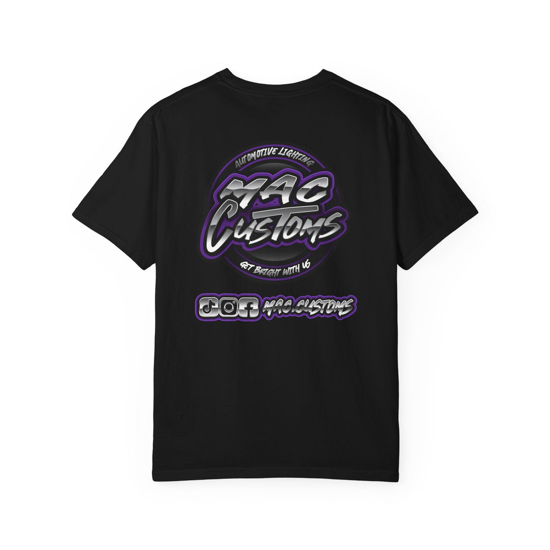 MAC CUSTOMS T-SHIRT PURPLE LOGO