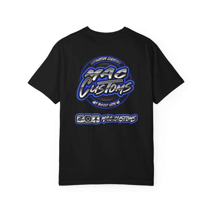 MAC CUSTOMS T-SHIRT BLUE LOGO