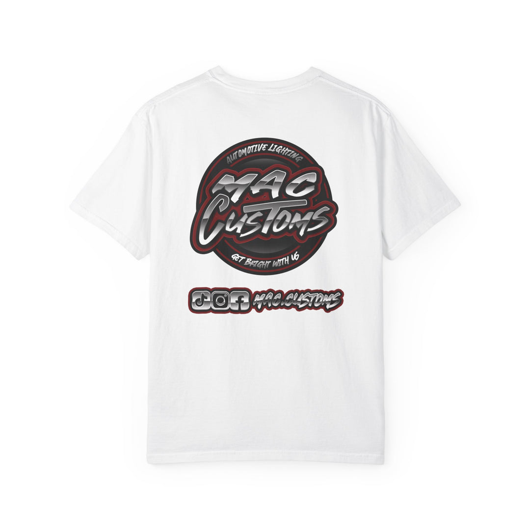 MAC CUSTOMS T-SHIRT RED LOGO