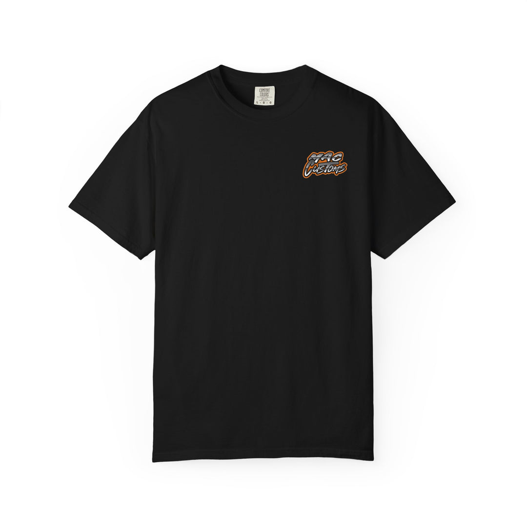 MAC CUSTOMS T-SHIRT ORANGE LOGO