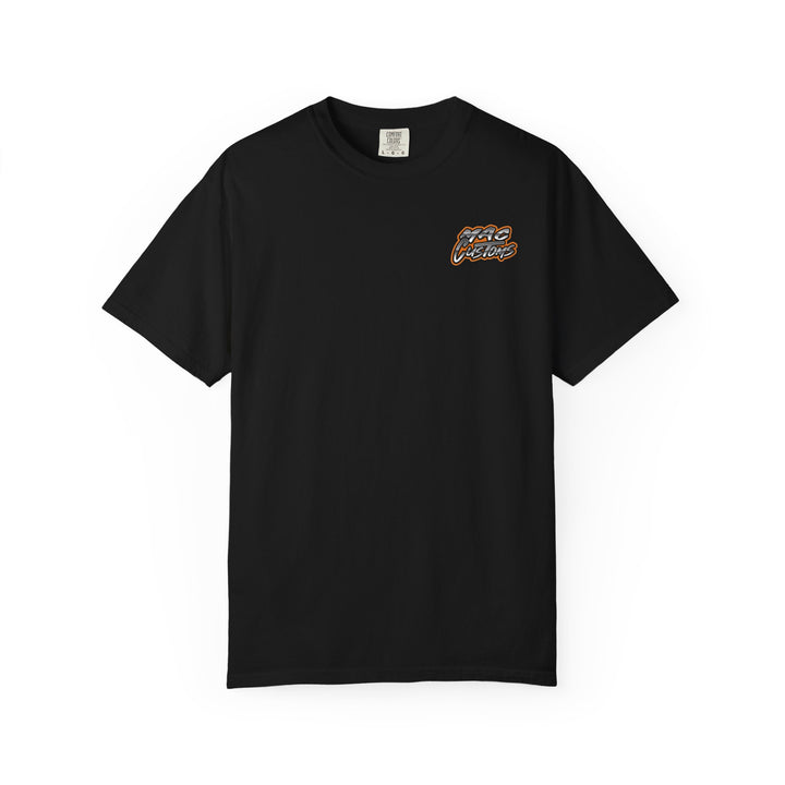 MAC CUSTOMS T-SHIRT ORANGE LOGO