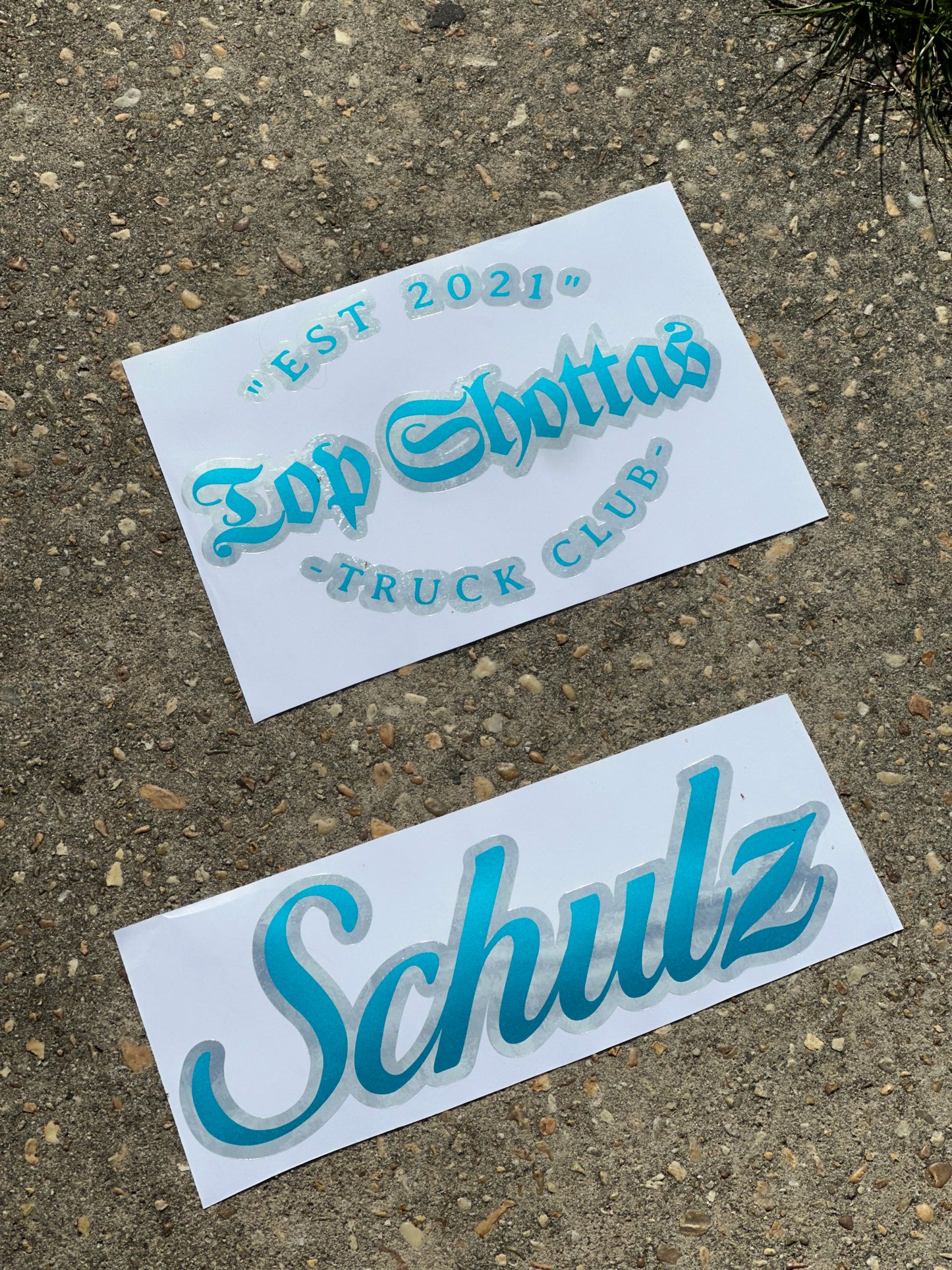 Double Layered Last Name Decal